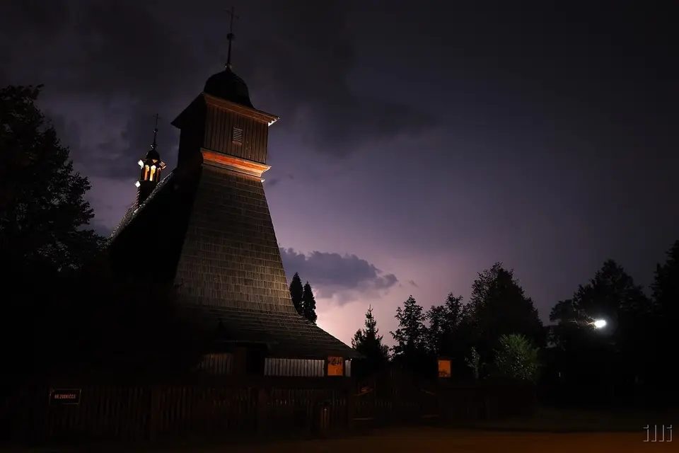 Blesky nad Hrabovou 2019