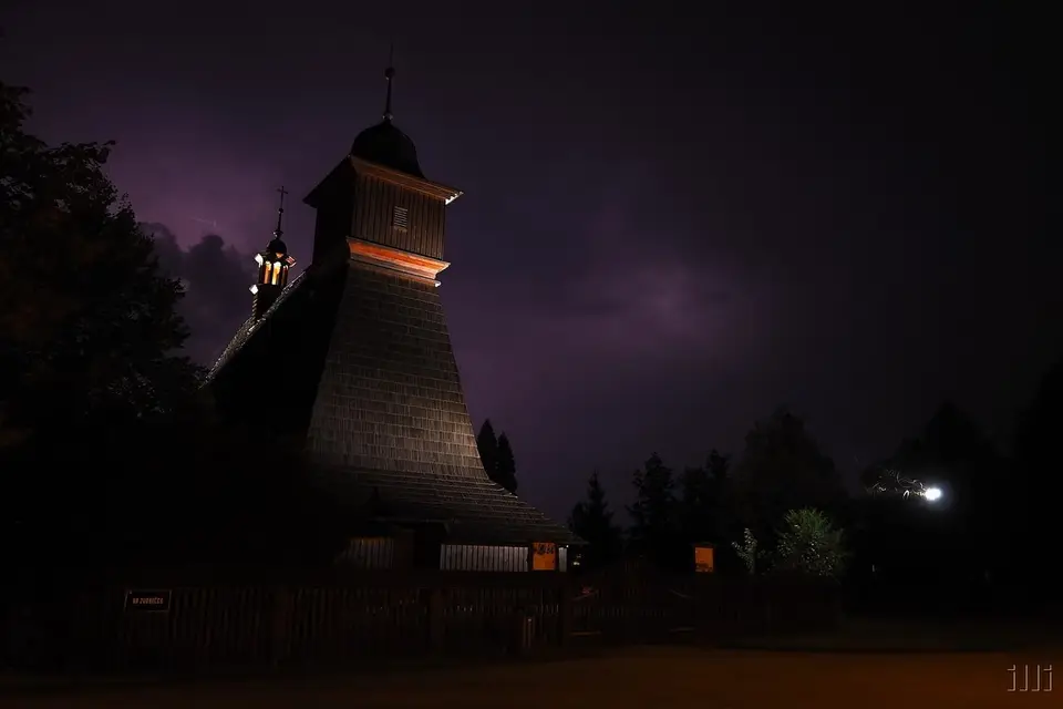 Blesky nad Hrabovou 2019
